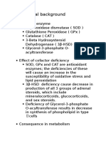 Biochemical Background