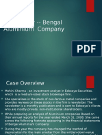 Bengal Aluminium Company Case Study