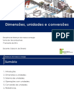 Dimensões e Unidades