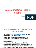 B2B marketing scope and classifications
