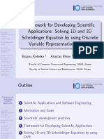 Framework for Developing Scientific Applications