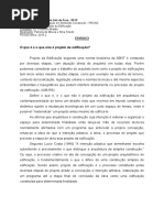 Ensaio Sobre Projeto Da Edificação