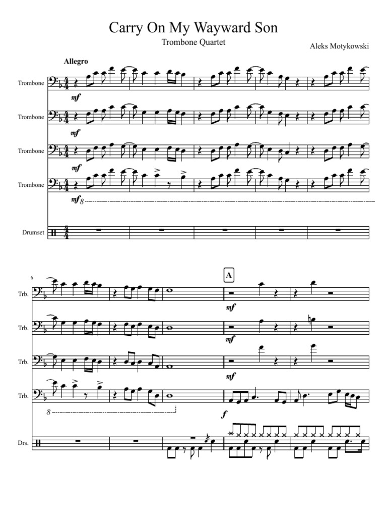 Carry On My Wayward Son Deutsch