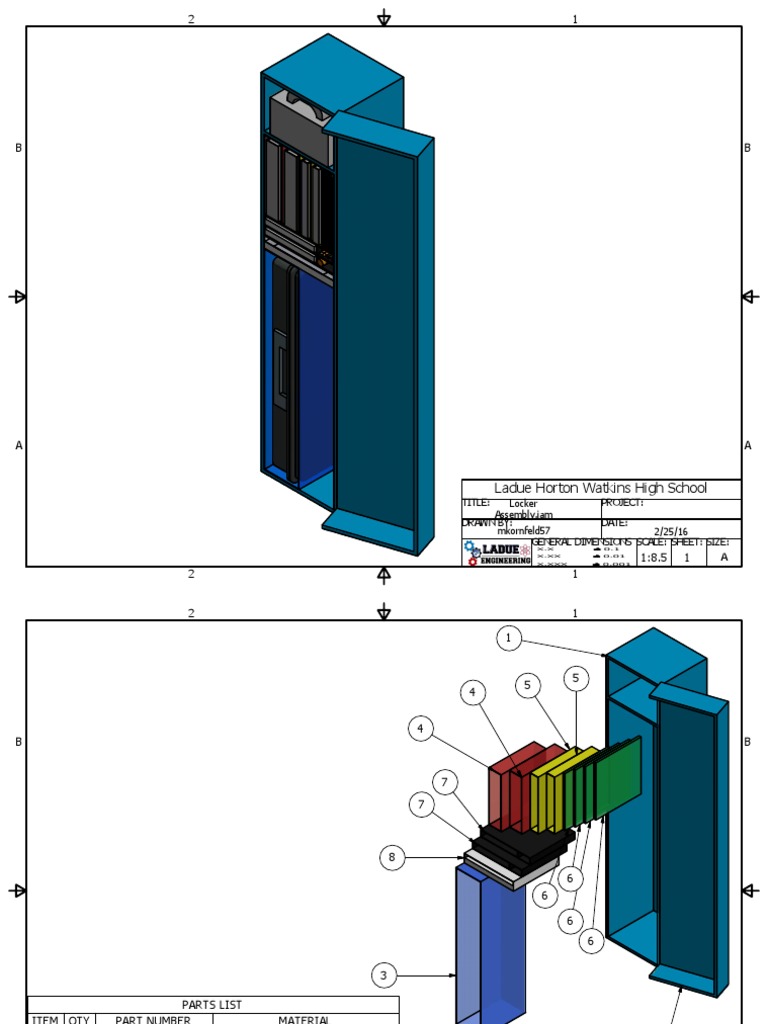 Locker Drawings 3 | PDF | Home & Garden | Science & Mathematics