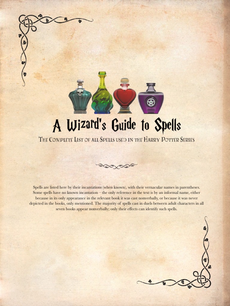 A Wizards Guide to Spells EPDF Magic (Paranormal) Harry Potter Universe