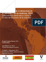 Cultura política de la democracia en El Salvador y en las Américas, 2014. Gobernabilidad democrática a través de 10 años del Barómetro de las Américas