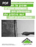 La pose d'une cloison en plaques de plate sur rail métallique.pdf