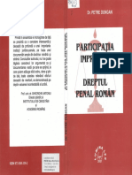 Participaţia Improprie În Dreptul Penal Român - P.dungan - 2001
