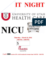 U of U NICU - Spirit Night