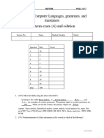 214 Midterm A Solution