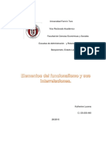 Elementos de Funcionalismo y sus Universidad Fermín Toro