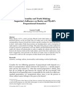 Cesalli2007 Intentionality and Truth-Making_Augustine’s Influence on Burley and Wyclif ’s Propositional Semantics