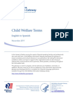 Child Welfare Terms English Spanish