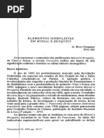 Elementos Simbolistas Em Missal e Broquéis