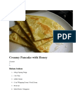 Creamy Pancake With Honey