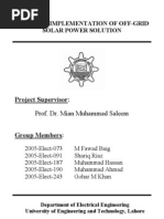 Download Maximum Power Point Tracking Solar Tracking Final Year Project Report by MFawadBaig SN30557422 doc pdf