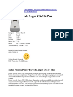 Printer Barcode Argox OS-214 Plus, Bergaransi Alat Printer Barcode - INDONIAGA 082257061111 (Telkomsel)