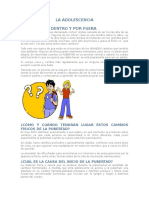 Cambios Físicos y Psicológicos en La Adolescencia