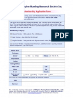 Pnr s Membership Form