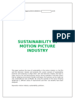 Sustainability in Motion Picture Industry