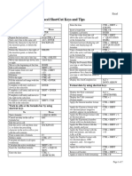 Excel Shortcut Keys