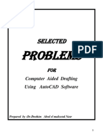 Selected Problems For Autocad Drawings