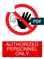 authorized personnel only