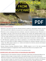 ENERGY PRODUCTON FROM WASTEWATER