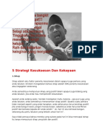 5 Strategi Kesuksesan Dan Kekayaan