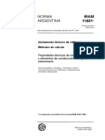 Iram 11601 Aislamiento Edificios Métodocálculo PDF