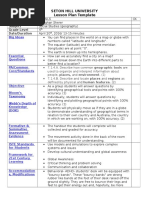 Latitude and Longitude Lesson Plan