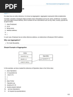 Aggregation in Java