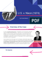 U.S. v. Nixon (1974) : By: Renata Navarro