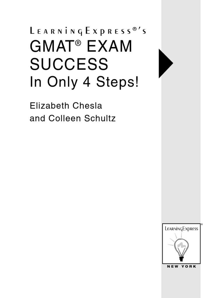Gmat Exam Success In Only 4 Steps Graduate Management - 