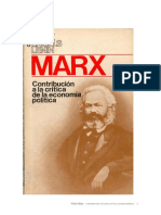 Contribucion a La Critica de La Economia Politica - Marx (1)