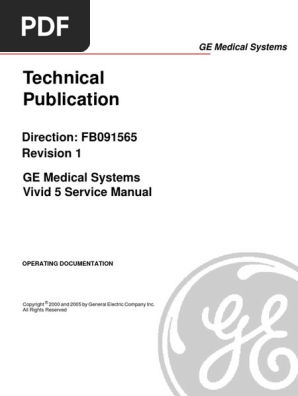 Ge Vivid 5 Ultrasound Service Manual Pdf Pdf