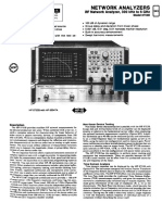 Yzers Network Anal Yzers: Z To 6 GHZ 243 RF Network Analyzer, 300 KHZ To 6 GHZ