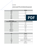 Medical Terminology Practice Sheets