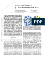 D C: Partitioning OSPF Networks With SDN: Ivide and Onquer