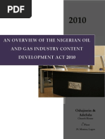 Download An Overview of the Nigerian Content Development Act 2010 by adeoye1042 SN30564109 doc pdf