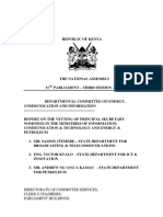 Report on Vetting of PS-ICT Enegy and Petroleum