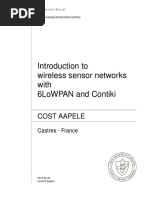 Introduction To Wireless Sensor Networks With 6lowpan and Contiki