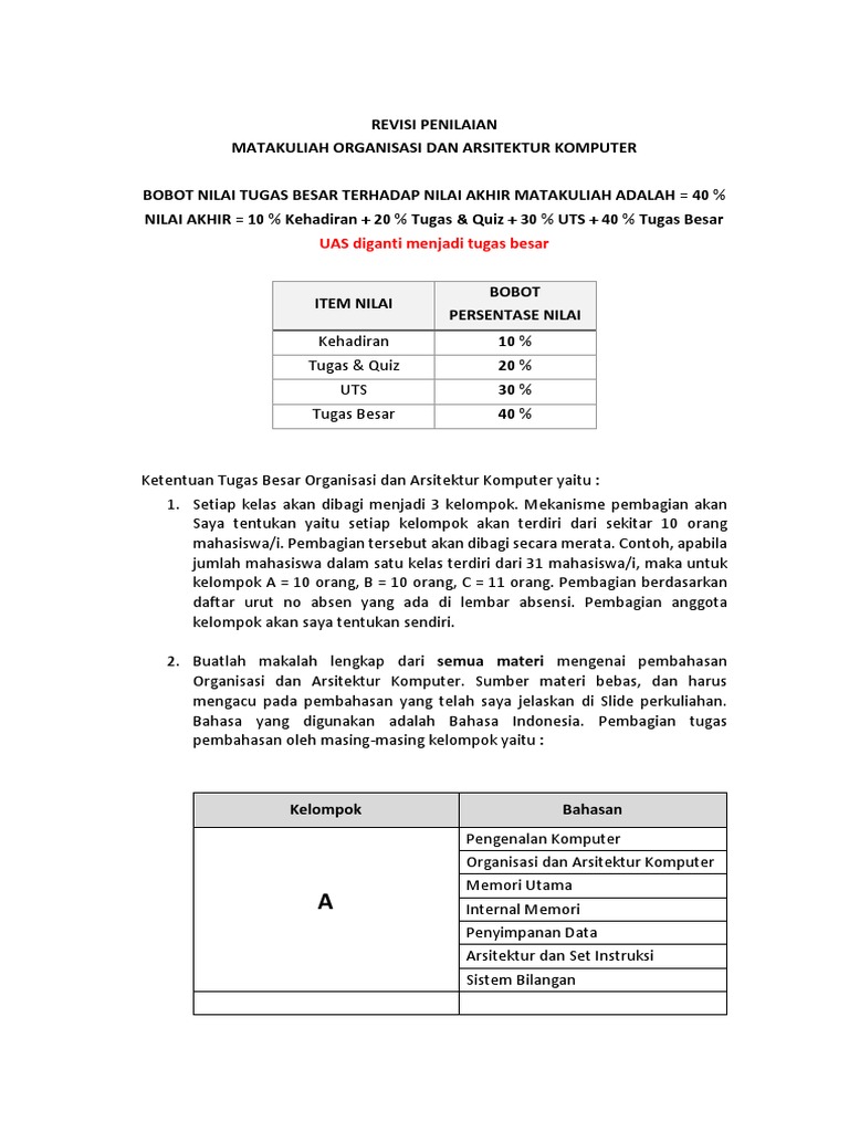 Tugas Besar Organisasi Dan Arsitektur Komputer