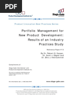 Portfolio Management For New Product Development: Results of An Industry Practices Study