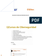relacion de cursos s21sec de ciberseguridad 2016-2017