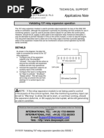 Applications Note: Validating 157 Relay Expansion Operation