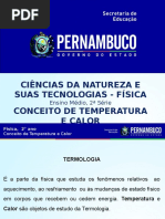 Conceitos de Temperatura e Calor
