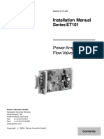 Installation Manual Series ET101: Power Amplifier For Flow Valves