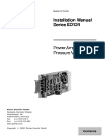 Installation Manual Series ED124: Power Amplifier For Pressure Valves
