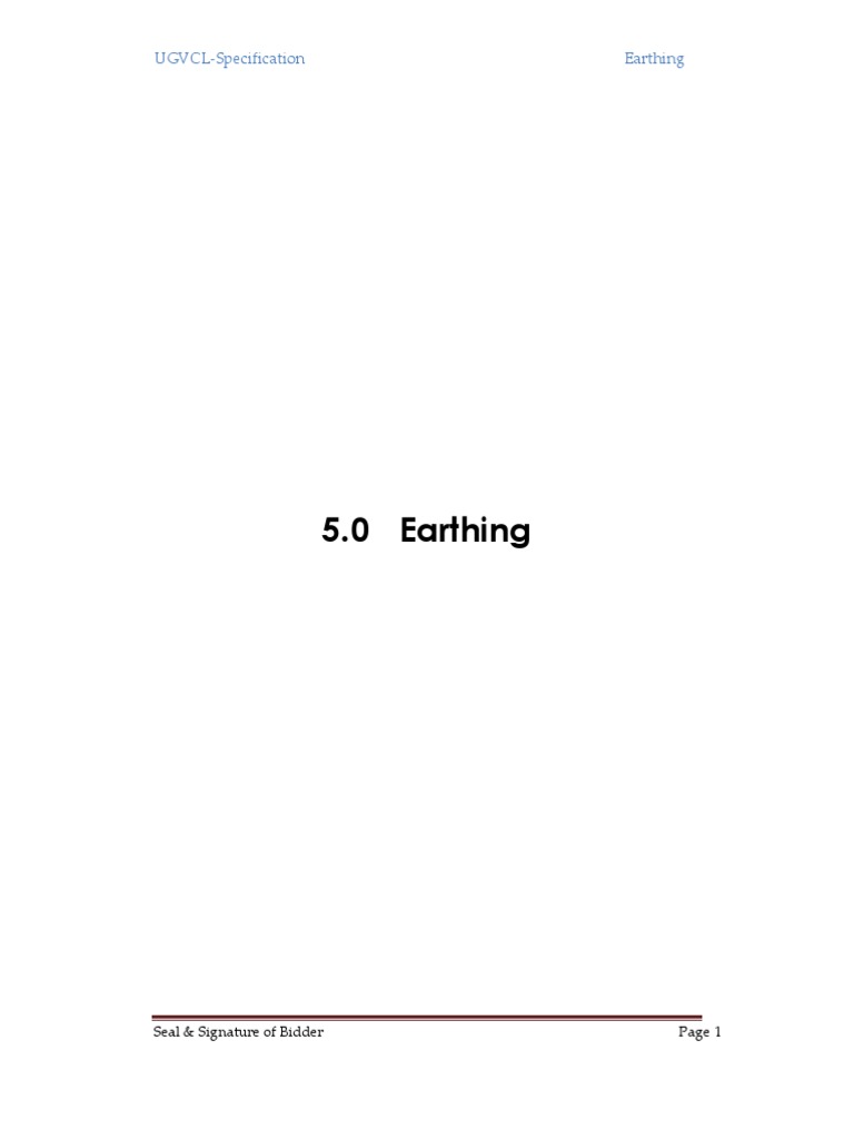 8 Earthing | PDF | Electrical Conductor | Cable